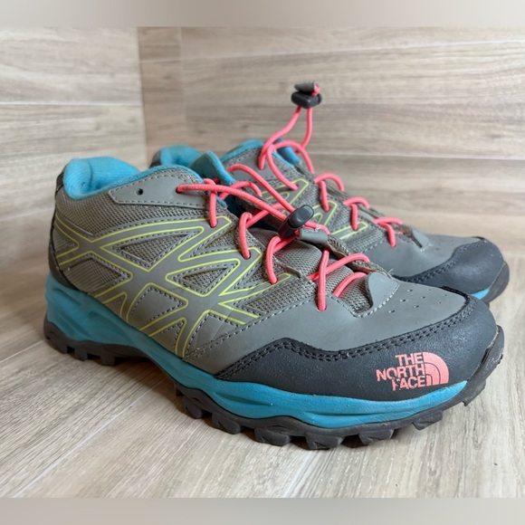 The North Face Hedgehog Hiker WP Shoe - Kids 6 Teal Pink - Picture 10 of 11
